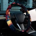 thumbnail image 6 of Mushroom 14.5 Inch Printing PVC Leather Steering Wheel Cover Auto Accessories, 6 of 6