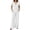 White, variant on Two Piece Outfit Sets for Women 100% Cotton Short Sleeve Blouse and Flowy Palazzo Trousers