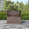thumbnail image 2 of Decksplore 80Gal Lockable Deck Box, Waterproof Outdoor Storage for Patio Cushions, Pool Toys & Garden Tools - UV-Resistant, Rattan Texture, Brown, 2 of 8