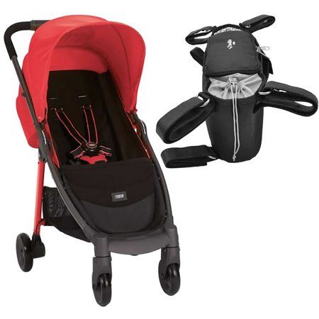 Mamas & Papas Armadillo City Stroller With Black Organizer - Coral Pop