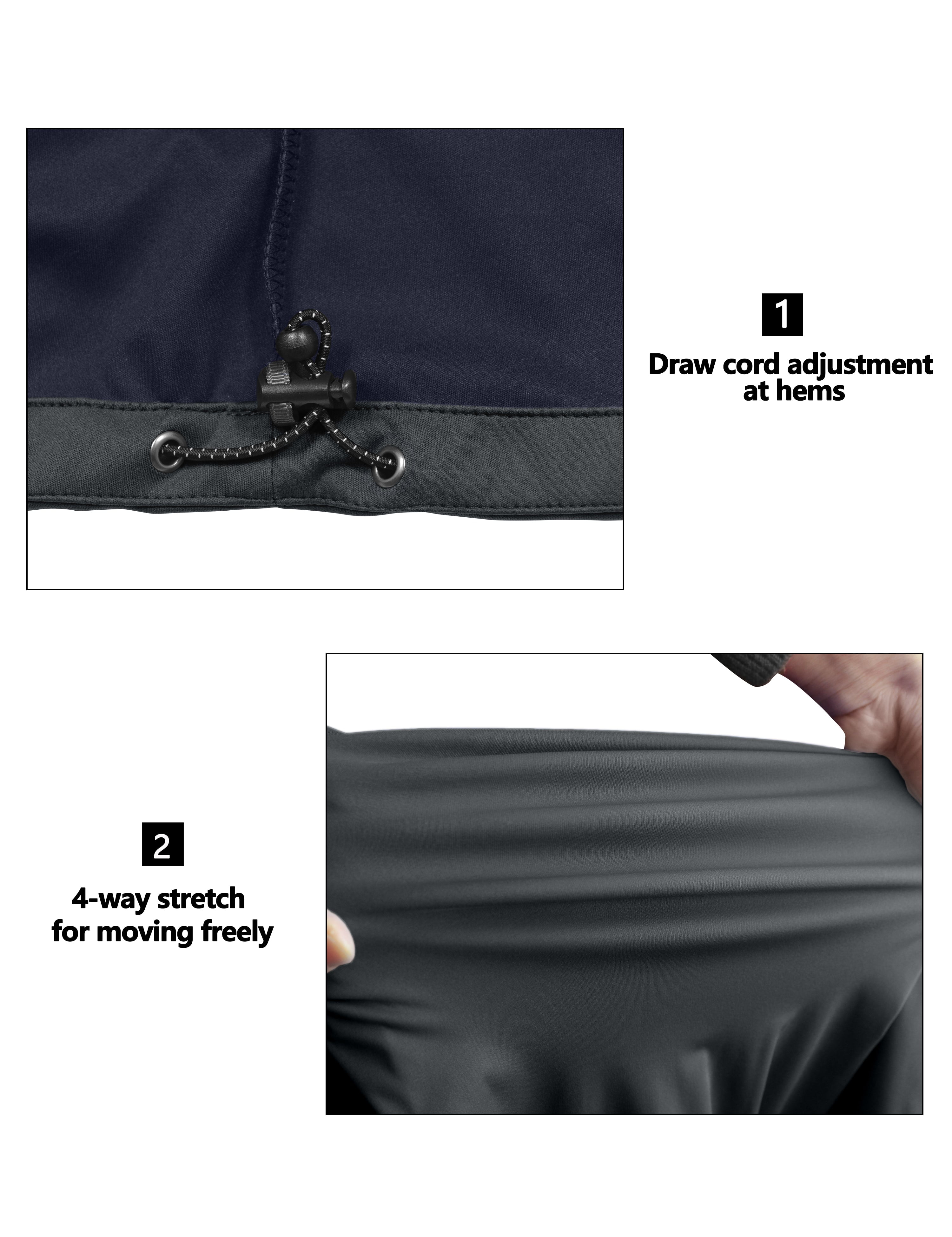 Little Donkey Andy Lichtgewicht softshell-vest voor dames, winddichte mouwloze jas voor wandelingen, blauw-lang., XS