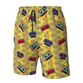 thumbnail image 4 of Logiee 90s Audio Tape Print Mens Swim Trunks Quick Dry Board Shorts,Breathable Hawaii Beach Shorts Swimwear Bathing Suits-Large, 4 of 6