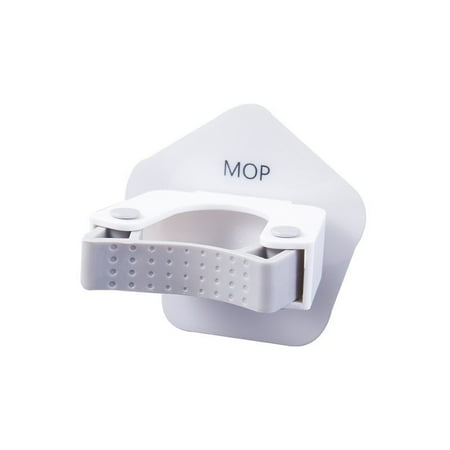 

2 Colors Traceless Mop Clip Kitchen Bathroom Organizer Multifunctional Wall Mounted Round/Diamond Mop Clip Hook