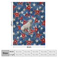 thumbnail image 4 of Orinice Stars Dog American Scene Warm Lightweight Blanket Soft Fleece Blankets Throw Blanket for Living Rooms Sofa Decor Cow Gifts All Seasons Excellent Hand Feel Long-Lasting Blanket 40x50in, 4 of 6