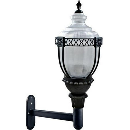 

Dabmar Lighting GM674-B-MT 70 watt Metal Halide Mogul Base Multi-Tap Clear Acorn Wall Fixture with Heat Resistant Glass Black Bronze & Verde Green