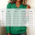 thumbnail image 4 of DYTTDG Women's V-Neck Sweater | Long Sleeve Loose Fit Solid Color Knit Pullover Top, Ribbed Cuffs and Hem Casual Jumper for Daily Outfits, 4 of 8