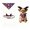 A003- Style C, variant on 2 Pack Small Dog Halloween Set, Halloween Dog Bandana and Horn Headband, Halloween for Small Medium Dogs, Halloween Photo Props with Halloween Pumpkin Print for Pet Halloween