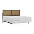 thumbnail image 5 of Hillsdale Furniture Serena Wood and Cane Panel King Headboard with Bed Frame, Chocolate, 5 of 13