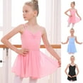 thumbnail image 4 of Odeerbi Ballet Leotards For Girls Gymnastics Leotards Baby Dance Clothes Summer Sleeveless Training Clothes One-piece Performance Clothes Rubber Band Skirt Set Pink, 4 of 4