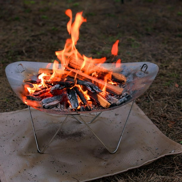 Extérieur Camping Poêle à cartes Four à barbecue Support d'incendie Grill  BBQ