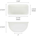 thumbnail image 5 of TrueCraftware- Set of 4 Condiment Replacement Insert 1 Pint 5-3/4" x 3" x 3"-Condiment Dispenser Serving Container Garnish Tray Bar Caddy Condiment Server Caddy Garnish Holder for Home Work, 5 of 6