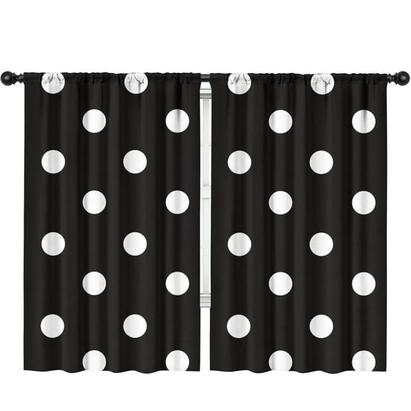 2 Panels Print Pattern Nursery Curtains Boys Girls Kids Window Drapes for Living Bedroom Playroom Room Decor Rod Pocket 52x84 Inch