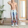 thumbnail image 2 of Pofeuu Cute Gnomes in USA1 Print Men's Pajama Pants, Soft Lounge Pajama Pants with big pockets for Men Plaid Pj Bottoms-X-Large, 2 of 6