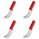 thumbnail image 1 of Cortador Frutas Inoxidable Con Antideslizante Divisor () Rojo, 1 of 4