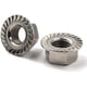 thumbnail image 1 of Tuercas de seguridad con brida hexagonal de acero inoxidable M14 304 (paquete de 10), 1 of 2