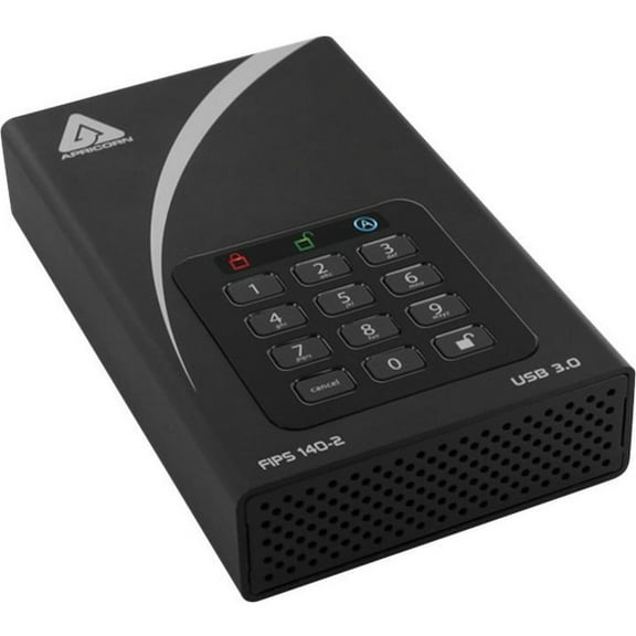 Apricorn Aegis Padlock DT FIPS 6TB Encrypted Desktop Hard Drive w/ PIN Access