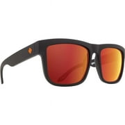 Discord Dale Jr Matte Black Sun Glasses - HD Plus Gray Green with Orange Spectra Mirror