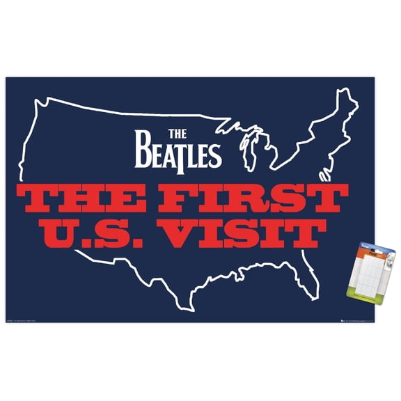 The Beatles - US Visit Wall Poster, 22.375" x 34"