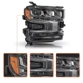 thumbnail image 4 of Passenger For 2019-2021 Chevy Silverado 1500 LED Headlight w/ Halogen Signa RH, 4 of 8
