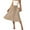 Khaki, variant on Summer Skirts for Women Casual Solid Color Elastic High Waist Skirt Fashion Knee-Length Skirts with Drawstring Pocket Skirt Dress