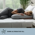 Allswell WrapAround Oversized Pillow, Gray