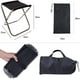 thumbnail image 3 of Taburete pequeño plegable portátil (plateado), silla plegable ultraligera, pequeña silla de camping de aluminio, adecuada para viajes, senderismo, pesca, barbacoa, 3 of 5