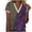 Purple, variant on Patlollav Women Tshirts Under $10, Women's Summer Tops S-Xxxl V-Neck Lace Patchwork Printed Short Sleeve Casual Blouse