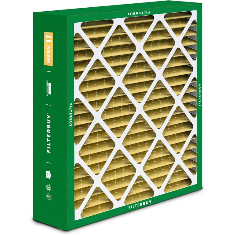 Filterbuy 20x25x6 Air Filter MERV 11 - Replacement For Aprilaire Space-Gard, Traps Allergens