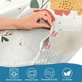 thumbnail image 4 of Yayeee Kitchen Valance Rod Pocket 54" x 18" Living Room Window Curtain, Gray Cute Flower, 4 of 6