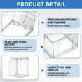 thumbnail image 3 of Uxcell 4.41 x 3.94 x 2.8 Inch Outlet Cover Box, Transparent, 3 of 7
