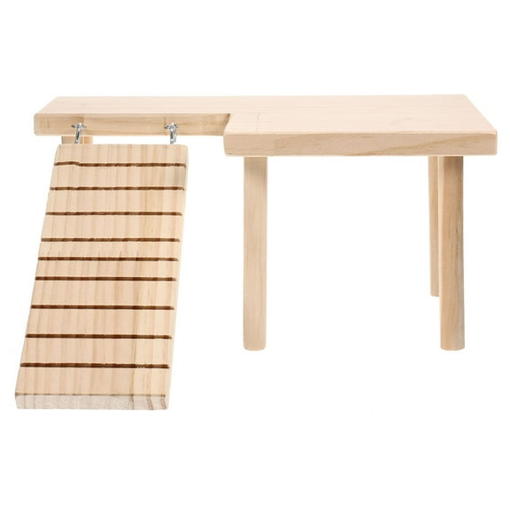 SWETRACE Wooden Hamster Stand Platform for Cage 1 Set 12.6X9.1X5.3in