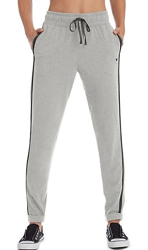 champion women's heathered jersey joggers