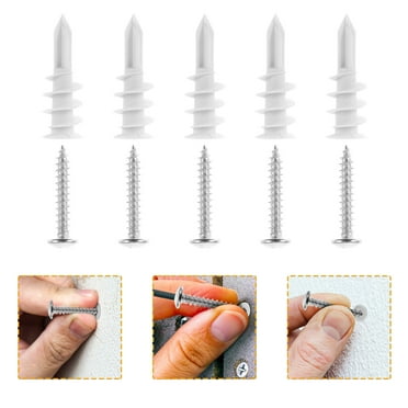 Melantax 50 Sets Drywall Self Drilling Anchors Self Tapping Screws Drywall Anchors