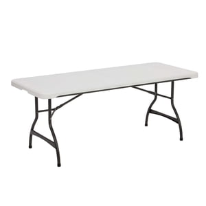 Lifetime 6-Foot Rectangle Folding Table, White Granite