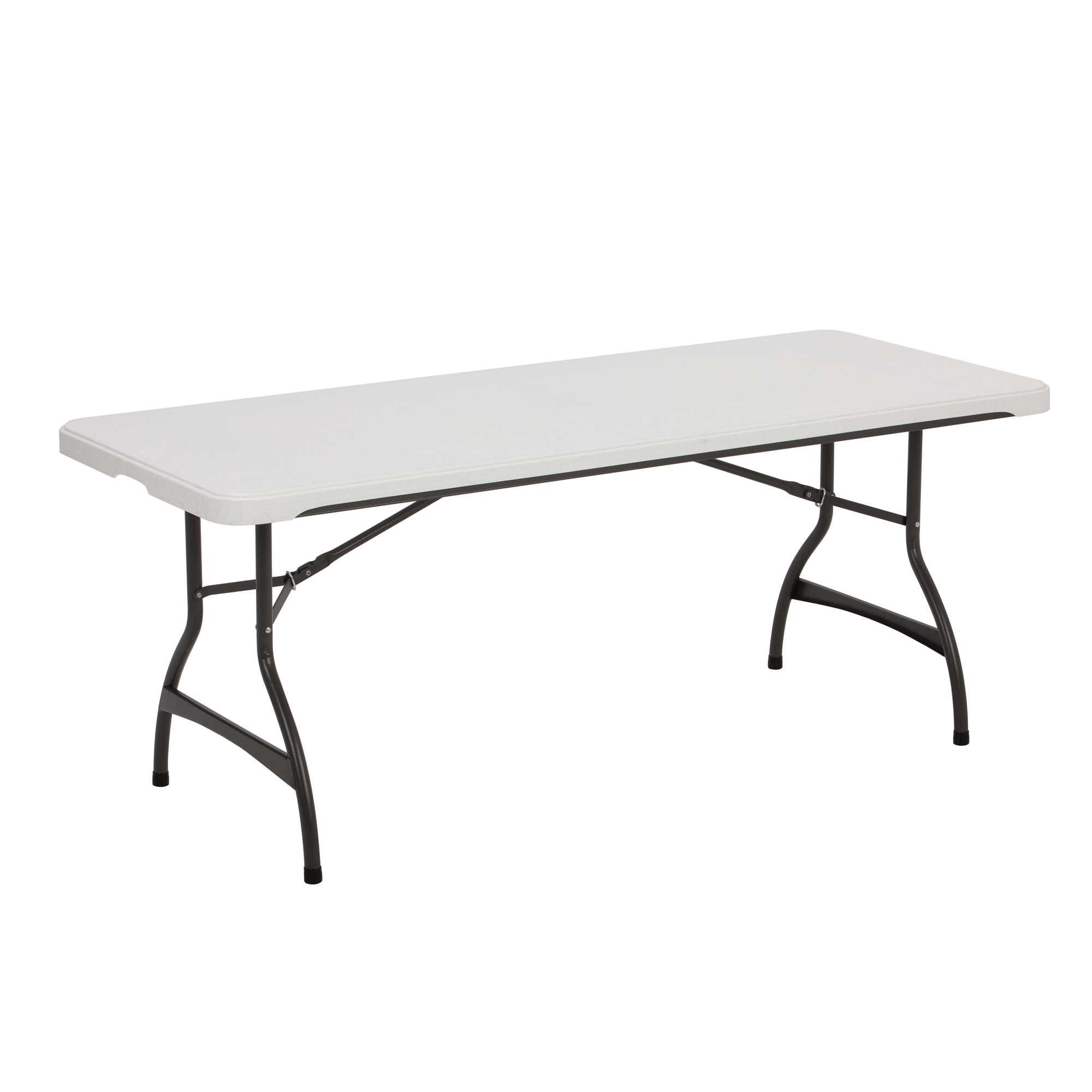 Lifetime 6-Foot Rectangle Folding Table, White Granite
