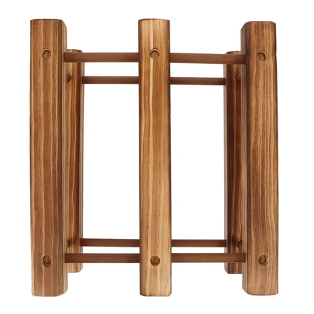 HIAKDOFT Wine Bottle Rack Wooden Golden 1Pack
