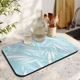 thumbnail image 3 of Oversized 19.5x12in Drying Mat Super Absorbent, Quick Dry Fabric with Decorative Pattern Waterproof, SlipResistant Diatom Mud Perfectly Trimmable and Easy to Clean for Kitchen, 3 of 7