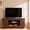 Dark Walnut, variant on OKD TV Stand for 70 Inch TV, Modern Entertainment Center with Storage Cabinet & Open Shelves, Cable Management for Living Room, Antique White