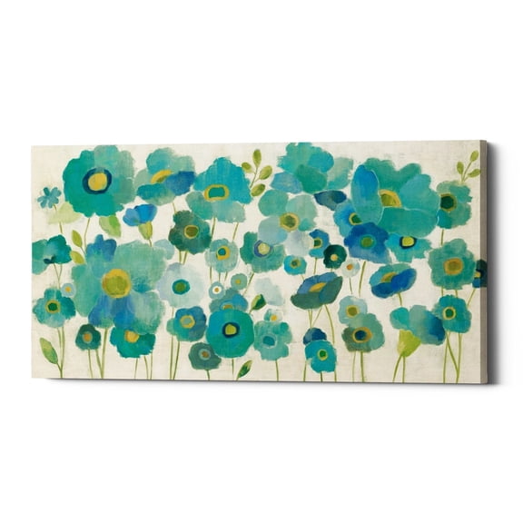 Epic Graffiti "Floral Lace" by Silvia Vassileva, Giclee Canvas Wall Art, 12"x24"
