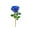Blue, variant on Crystal Rose Stem Ornament Single Branch Glass Roses Flower Collectible Gift with Leaf for Wedding Anniversary Home Party Decor