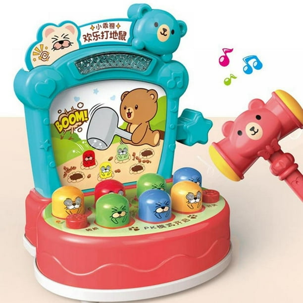 Toys for 3 4 5 6 Year Old Boys, for Two Kids, Pounding Toy with Sound and Light, Interactive