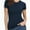 Navy blue, variant on Fashion Casual Women's Crew neck Short Sleeve T-Shirt Basic Tee Tops