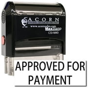 Large Self-Inking Approved For Payment Stamp with Brown Ink