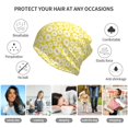 thumbnail image 5 of Honeii Daisies Flowers Print Winter Beanie Daily Hat - Thermal Polar Fleece Ski Running Hat Skull Cap for Men and Women,Beanie, 5 of 8