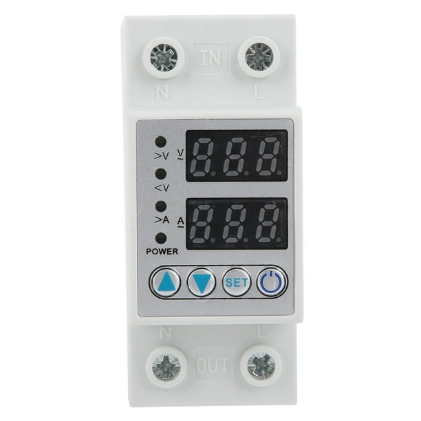 Protector de corriente de voltaje, protector de sobretensión y subtensión LED Protector de voltaje de reinicio automático Suministros industriales diseñados para profesionales