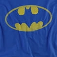 thumbnail image 2 of Batman Washed Bat Logo Women's T Shirt, Royal, X-Large, 2 of 6