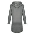thumbnail image 6 of Cotton Jackets for Girls Front Zip up Hoodie Sweatshirts Coat Mid Length Long Sleeve Outwear Tween 3-14 Years (5 Years, Gray), 6 of 7