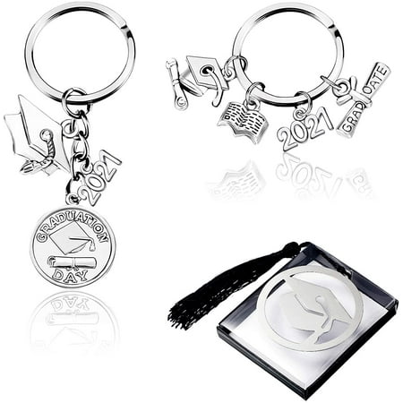 2 Pieces 2021 Graduation Keychain Inspirational Graduate Keyring for ...