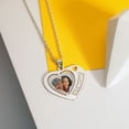 thumbnail image 5 of Picturesongold.Com Heart W/ # 1 MOM Etched Necklace Pendants - 1 inch x 1 inch - Solid 14K Yellow Gold, 5 of 7