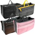 thumbnail image 1 of MesaSe 4 Pcs Tote Bag Large Capacity Travel Handbag with Multiple Pockets Lightweight Portable Tote Handbag Washable Tote Bags Polyester Handbag for Work Travel Business, 1 of 10